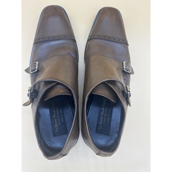 To Boot New York Adam Derrick Double Monk Strap Dress Shoes Brown Men 10 Italy main image 9